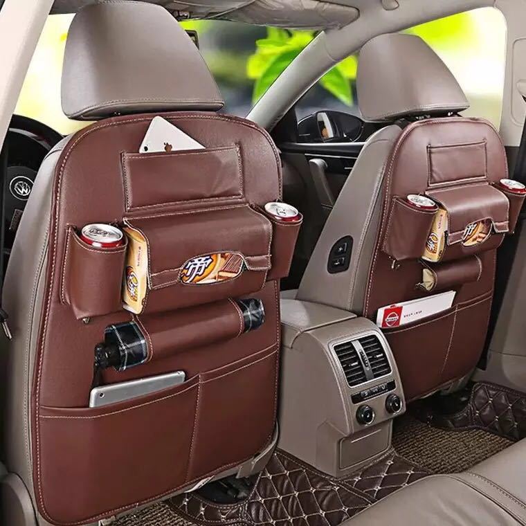 Bolsa de almacenamiento de asiento de coche de cuero bolsa de almacenamiento de asiento de coche bolsa de almacenamiento de coche