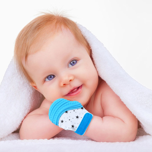 Amazon Teething Gloves Non-Toxic Baby Teething Toy Teething Gloves 0-2 Years Old Teething Device
