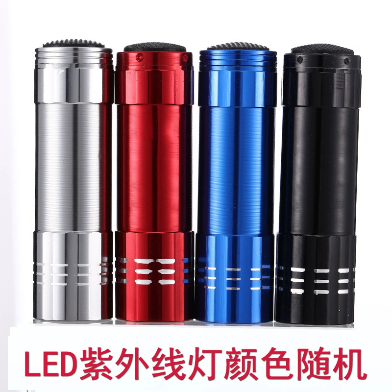 Прямая поставка с фабрики 9LED фиолетовый фонарик UV395 банкнота проверка фонарик УФ-клей отверждения флуоресцентный фонарик обнаружения агента