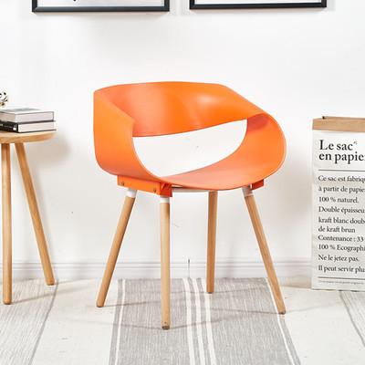Nordic Eames silla trasera simple moderna mesa de negociación de recepción de ocio y silla combinación área de descanso silla redonda
