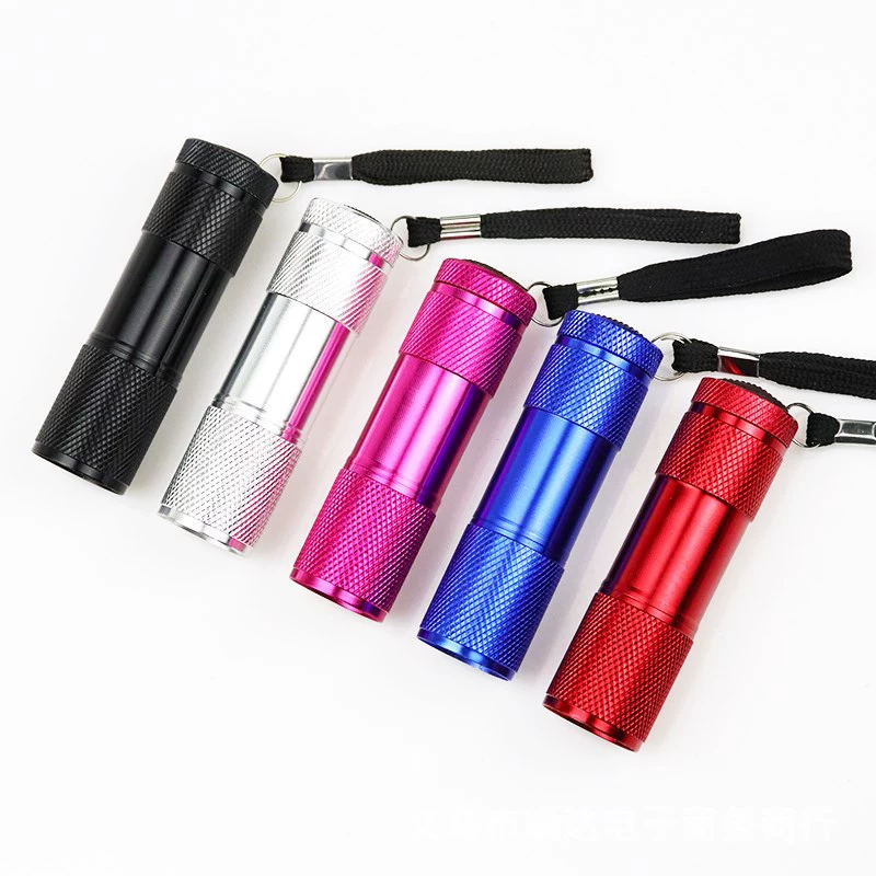 Взрывы 9LED фиолетовый фонарик УФ Ультрафиолетовый детектор флуоресцентный Детектор лампы завод прямых продаж