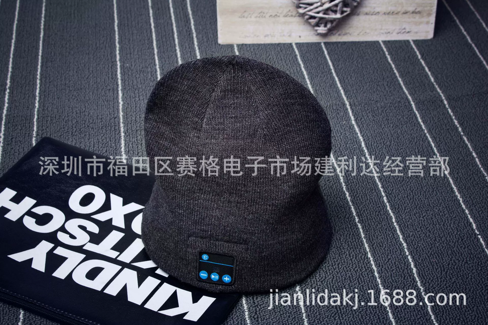 Бини с Bluetooth, трёхмерная вязаная шапка с наушниками, 32 мм динамики, Bluetooth 5.3, 6 ч работы