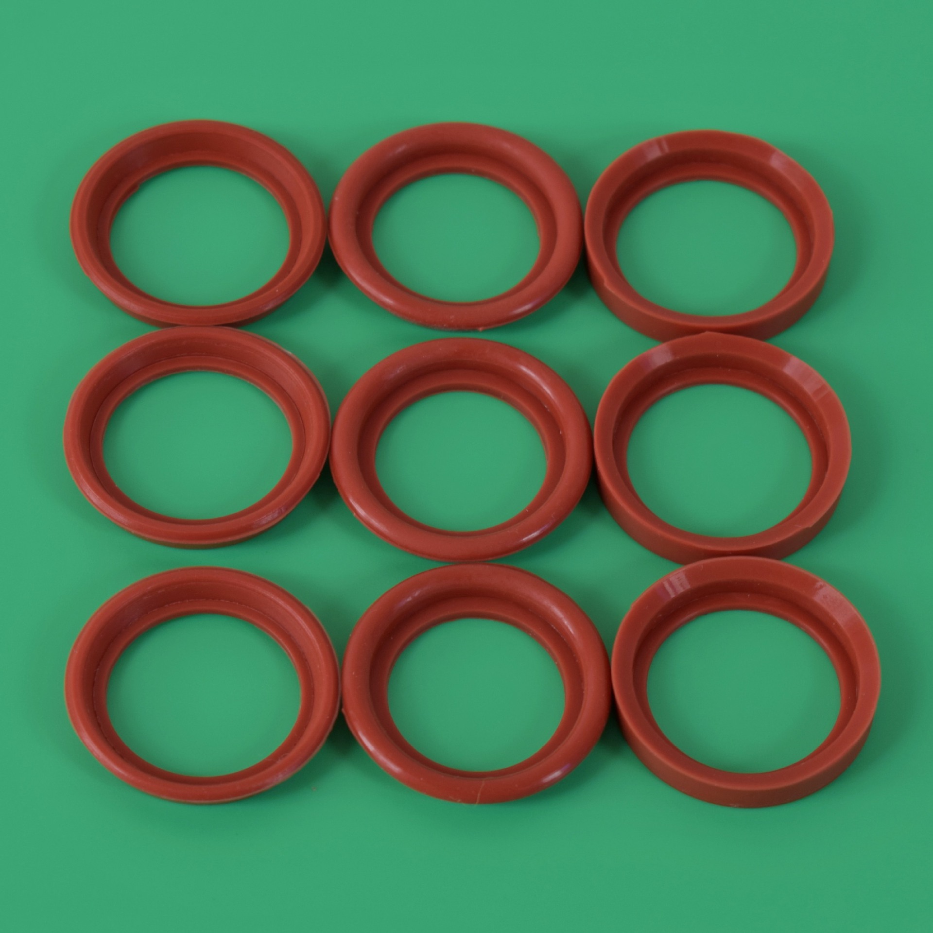 棕红色硅胶O型密封圈电器小家电防水硅胶圈耐高温大灯车灯底座胶