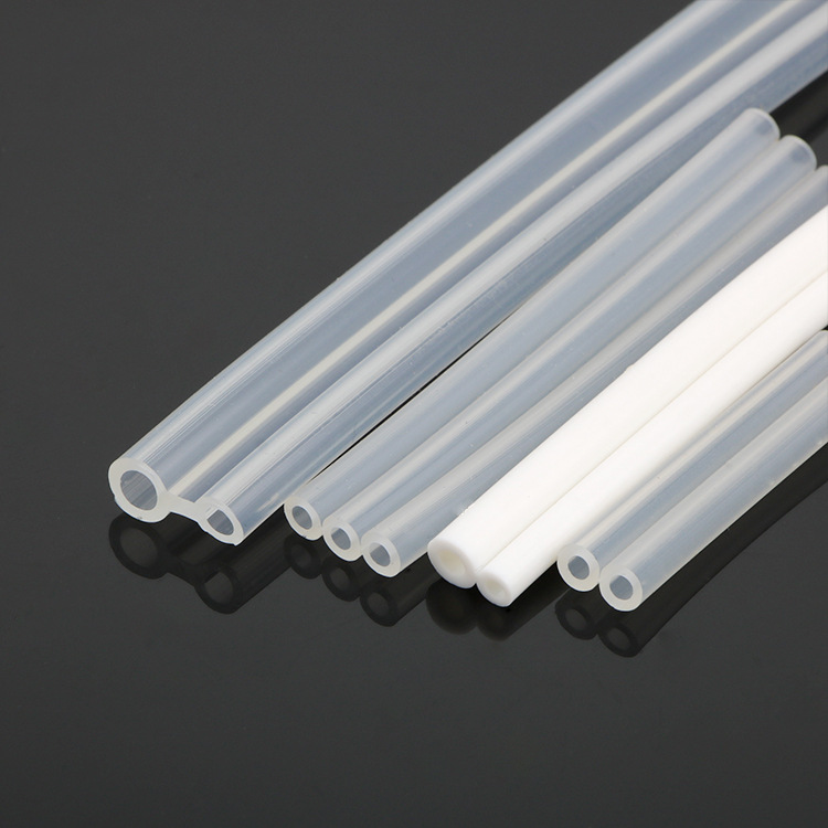 厂家供应 环保 4*6mm FDA检测认证 食品级透明白硅胶套管