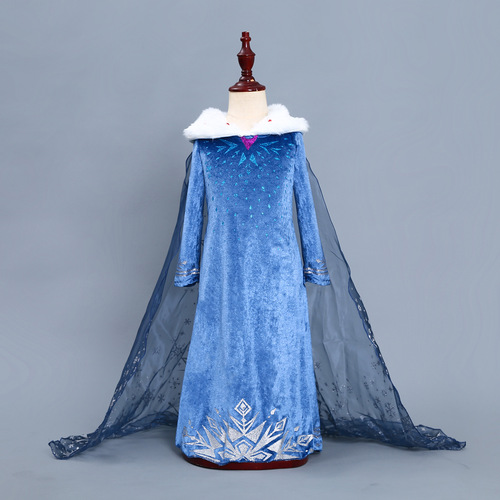  Halloween Children's Frozen Princess Dress Children's Clothes Girls Elsa Princess Children's Dress Frozen Dress