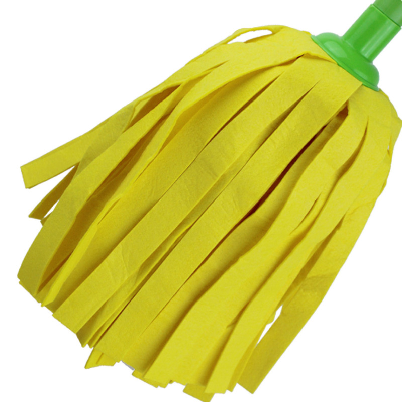 Cabeza de fregona no tejida universal de algodón azul raya microfibra durable fregona hogar cabeza Accesorios