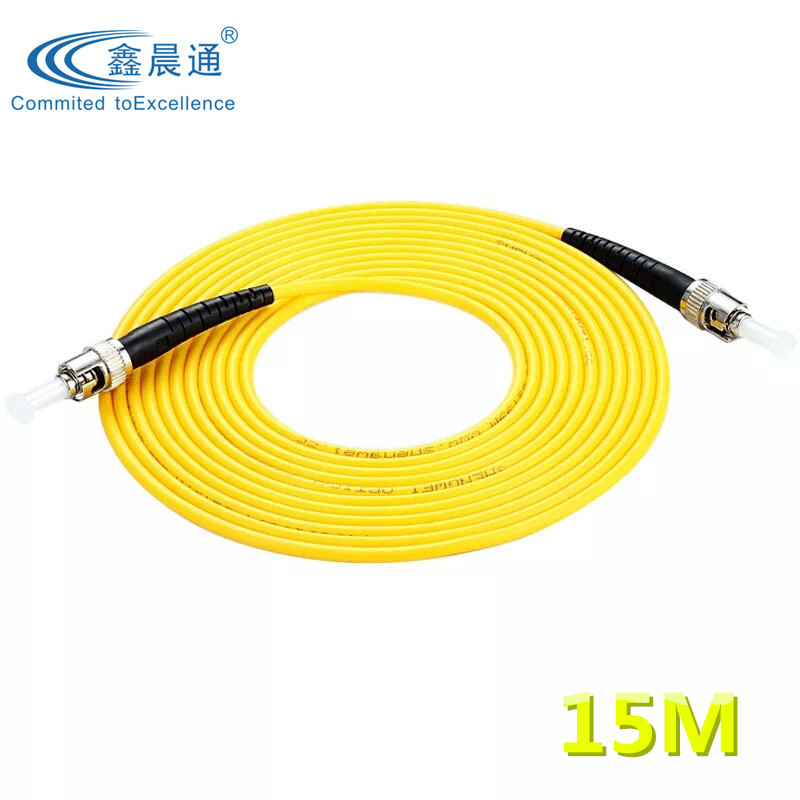 ST-ST接口单模单纤光纤跳线stst光纤尾纤15米PC/UPC米数 按需制作