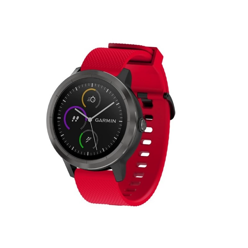 Подходящий к Jiaming vivoactive3 HR силиконовый ремешок Garmin vivomove HR черная пряжка