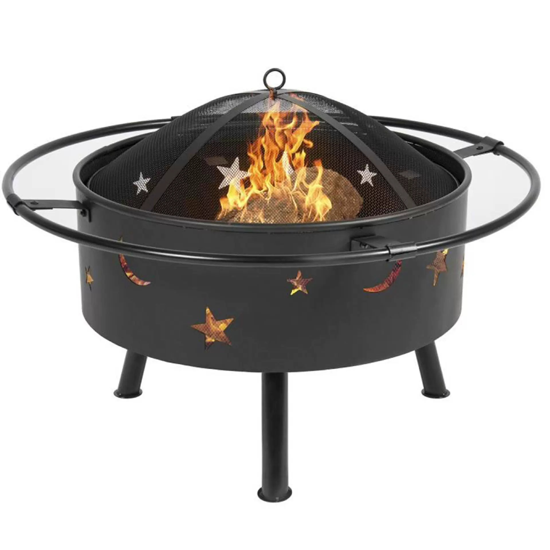 Xingyue обогреватель Brazier дровяная печь черный круглый 24-дюймовый обогреватель Бытовая уличная печь для барбекю оптом