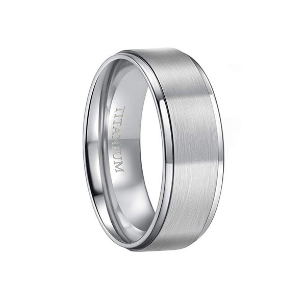 matte glossy ring stainless steel for men and women