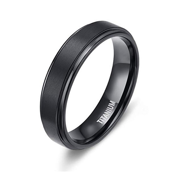 matte glossy ring stainless steel for men and women