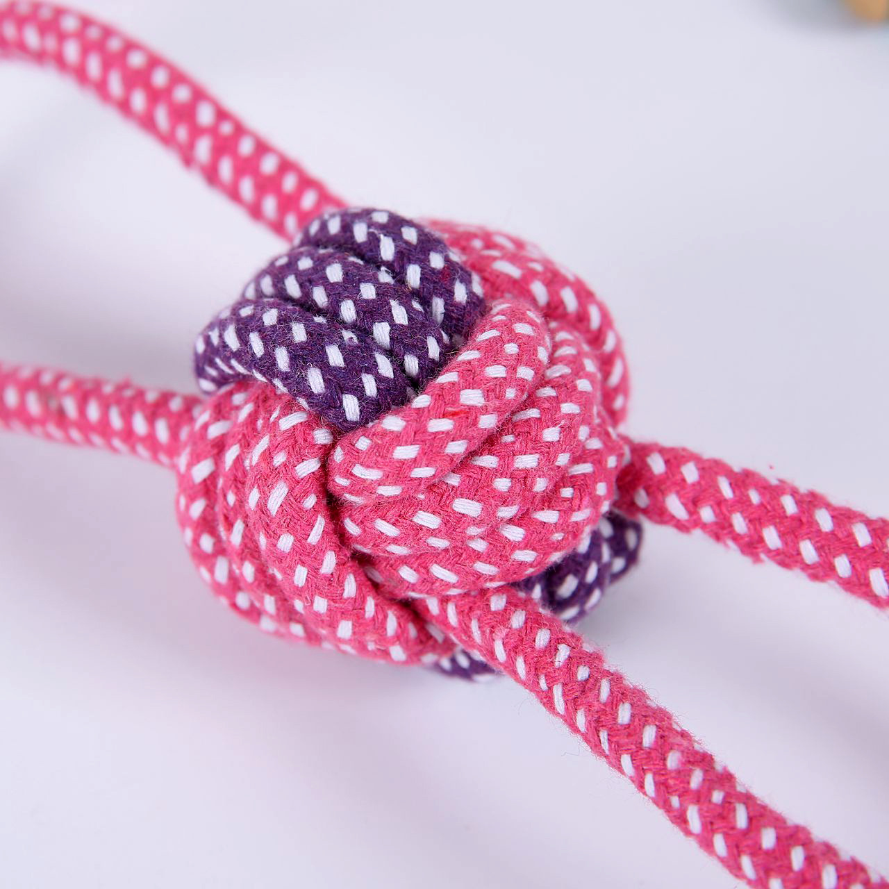 Juguetes para mascotas pequeño perro juguetes resistente a la mordedura oso par mascota cuerda nudo juguete en stock al por mayor