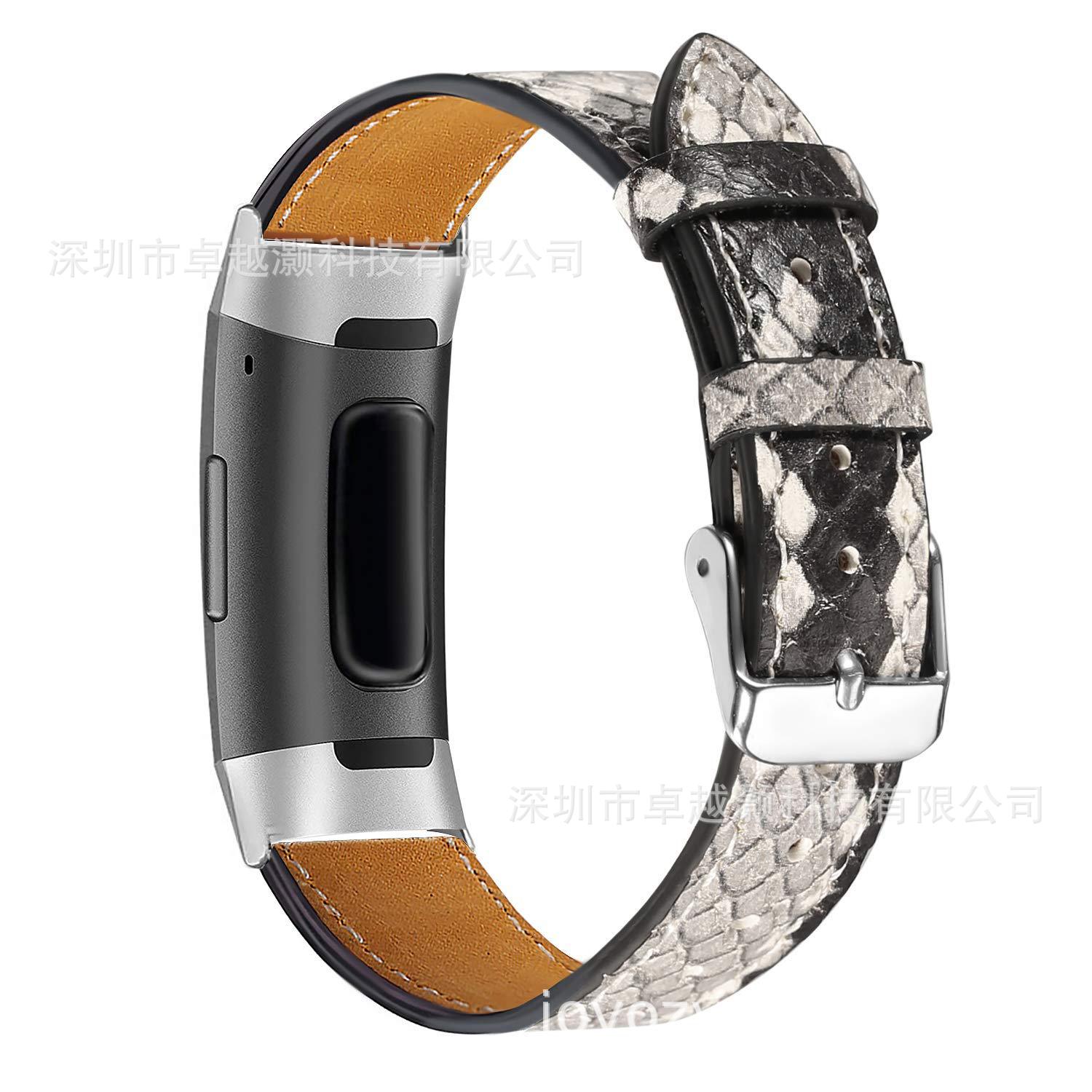 Para Fitbit charge3 reloj primera capa de cuero vaca reemplazo Correa muñeca charge3 cinturón