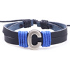 Fashionable woven bracelet with letters handmade, English letters, simple and elegant design