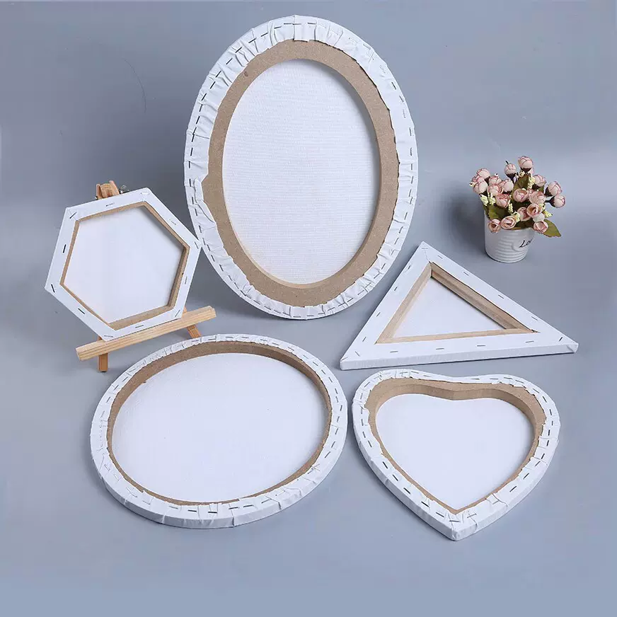 异形框六边形椭圆形油画框心形油画布框 油画板 三角形油画框