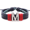 Fashionable woven bracelet with letters handmade, English letters, simple and elegant design