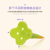 Silica gel children's fruit two-color three dimensional teether for new born, wholesale