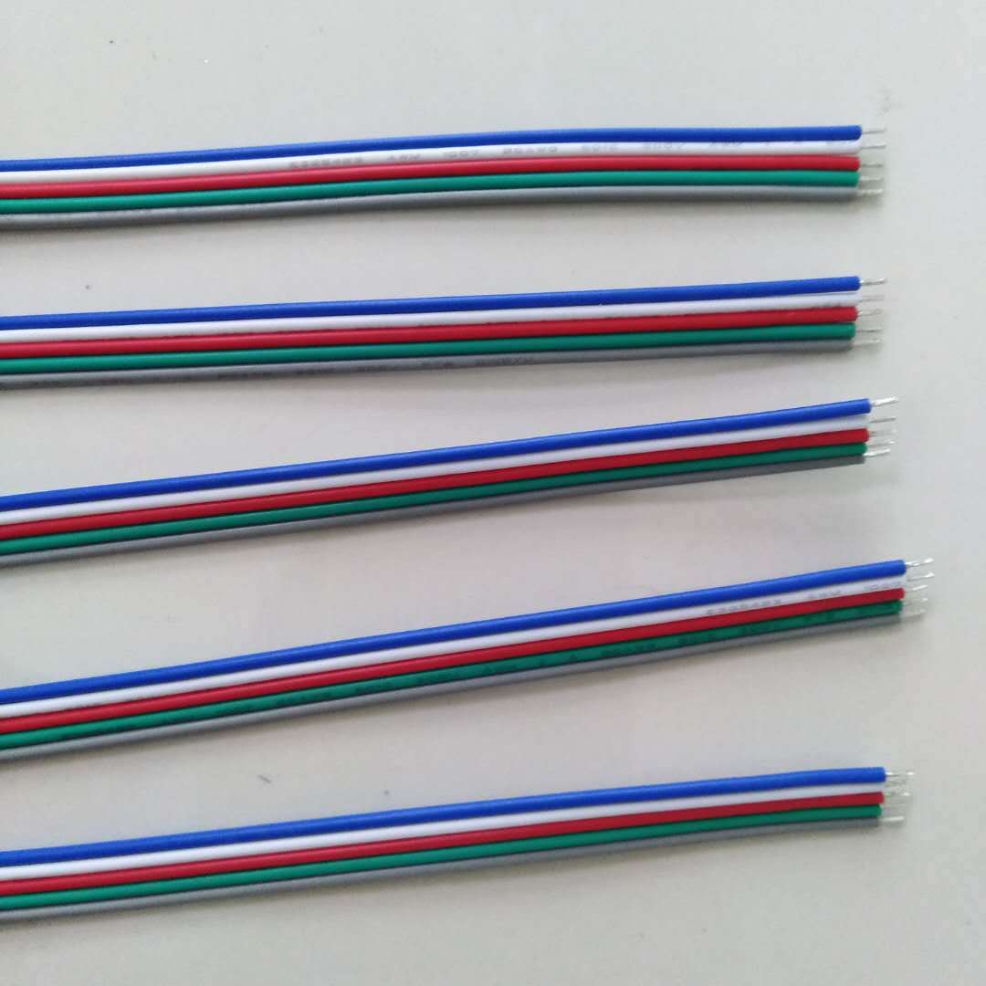 PVC电子并线加工1007 1015 1571等系列2P及多P位彩排线可来料加工