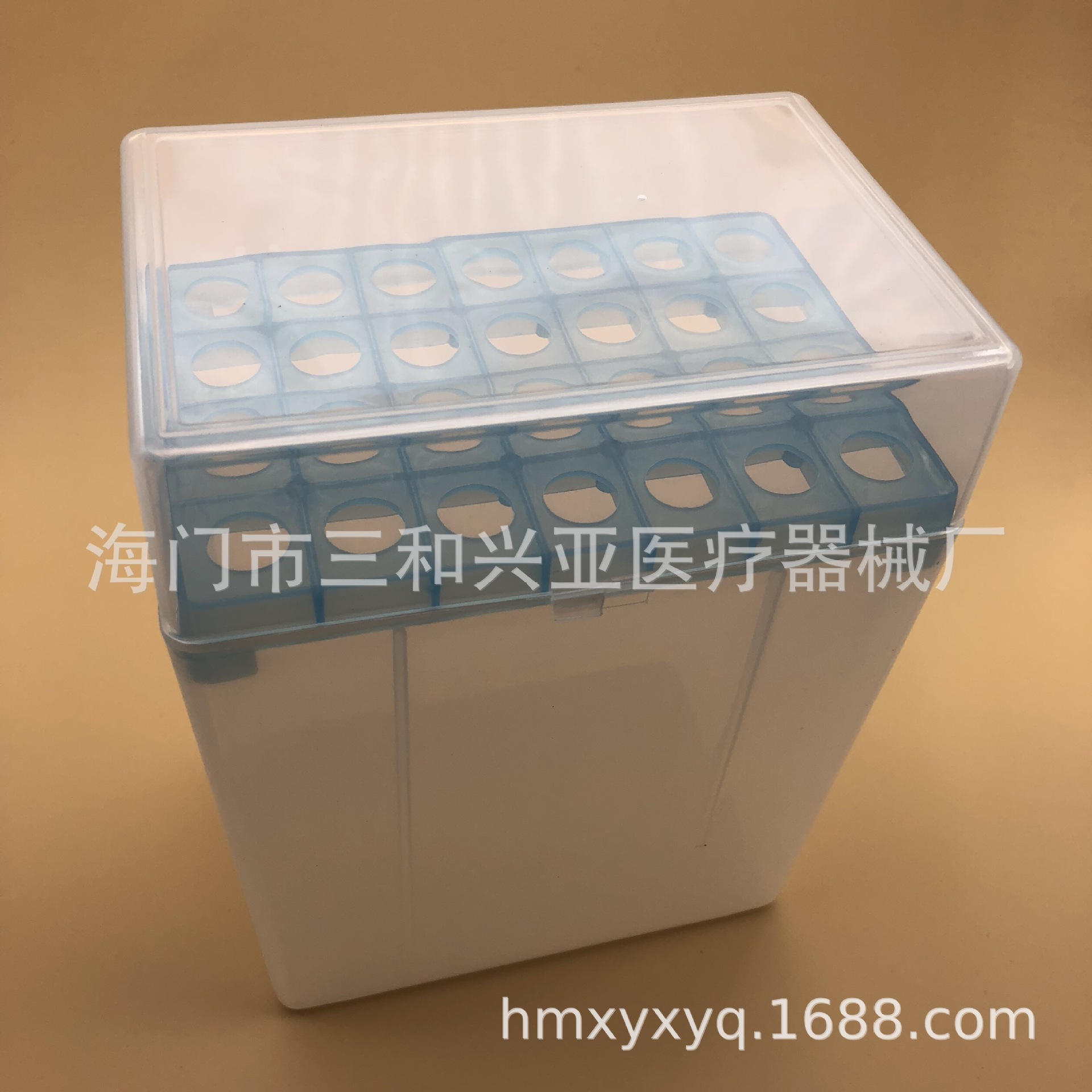 实验耗材 5ml大口吸头盒 5ml枪头盒 5000ul吸头吸咀盒28孔加厚