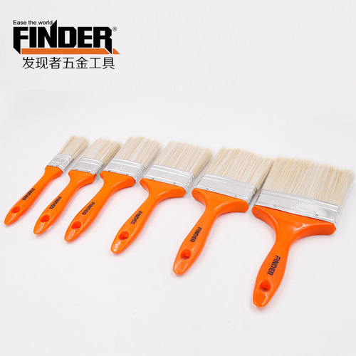 Cross-border thickened sharpened pig hair barbecue brush high-quality dust removal brush cleaning brush industrial coating paint tool brush
