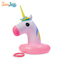 PVC充气投掷套圈 独角兽充气套圈Inflatable Unicorn Ring Toss