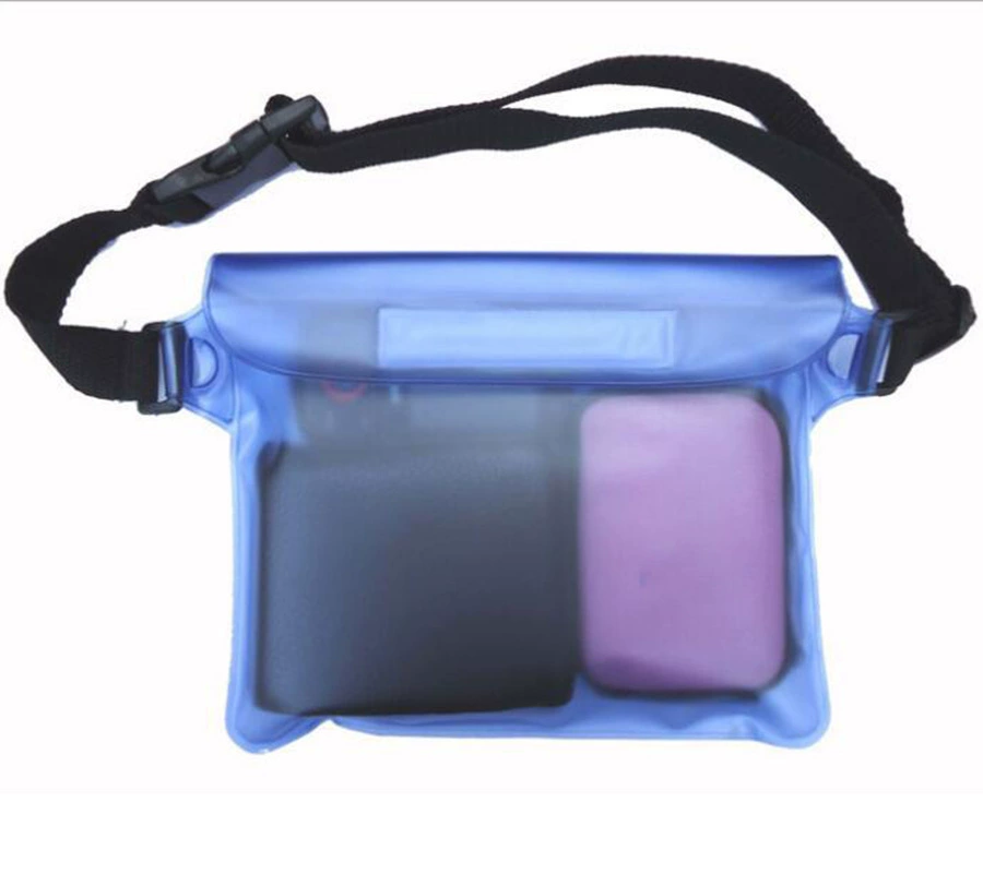 Tablet mobile phone, big belt bag, waterproof bag for swimming, storage system, water container, touch screen