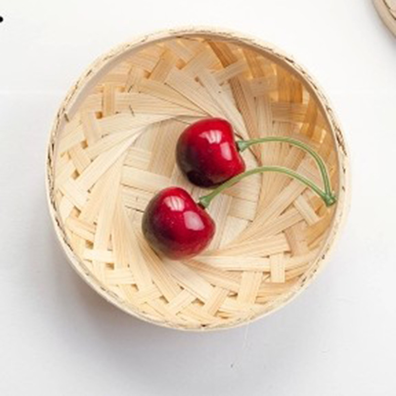 Bamboo Round Fruit Plate, Bamboo Woven Round Fruit Tray, Home Decoration, Mini Bamboo Basket, Photography Props, Bamboo Products Bamboo Round Fruit Plate, Bamboo Woven Round Fruit Tray, Home Decoration, Mini Bamboo Basket, Photography Props, Bamboo Products