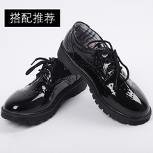 儿童皮鞋男童礼服鞋系鞋带潮流童鞋宝宝主持婚庆表演出服搭配鞋子