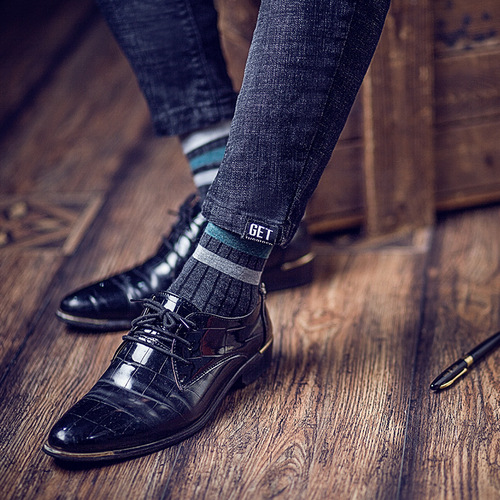 Autumn and winter cotton socks, men's warm casual mid-calf men's socks, sweat-absorbent thickened high-waist cotton socks manufacturer wholesale