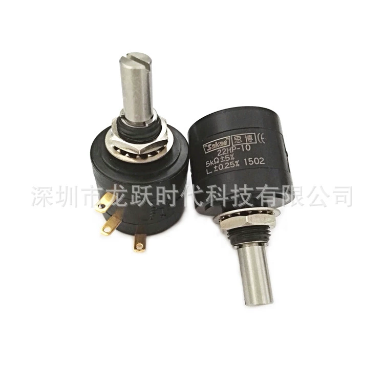 SAKAE Sibo potentiometer 22HP-10-2K ±5% ±0.25% multi-turn wire-wound resistance potentiometer