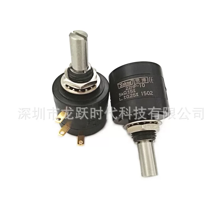 SAKAE Sibo potentiometer 22HP-10-2K ±5% ±0.25% multi-turn wire-wound resistance potentiometer