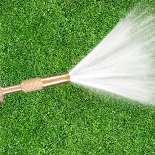 Hot-selling aluminum alloy copper-plated direct-injection spray gun: car wash water gun, flower-bathing nozzle for home use, car-brushing head, and garden irrigation spray gun