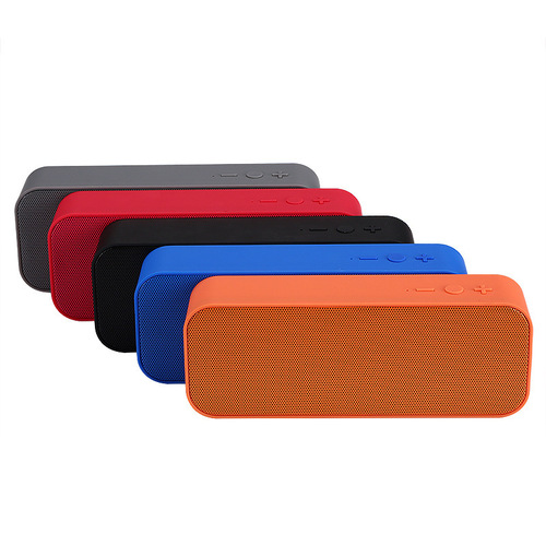 Dual-Loudspeaker Rectangle Outdoor Bluetooth Speaker Subwoofer Card Slot Speaker Year-end Gift Bluetooth Speaker