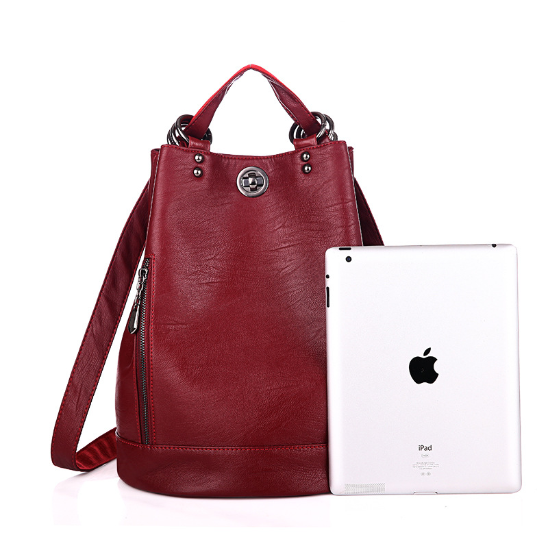 Fashionable backpack, demi-season capacious universal shoulder bag to go out for traveling, Korean style 2