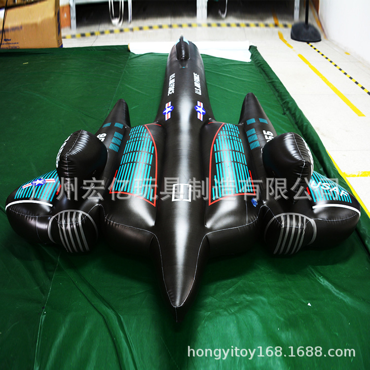 户外展览pvc充气飞机 大型充气飞机模型 战斗机充气飞机 儿童玩具