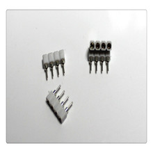 厂家4PIN单排圆孔排母插头座端子板对板连接器接插件