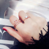 Detachable set, fashionable ring, internet celebrity, on index finger