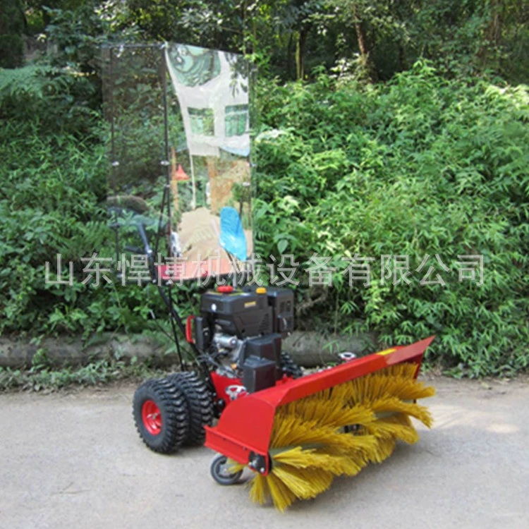 Синьцзян бензиновый Снегоуборщик Ручной дорожный снегоочиститель Многофункциональный Снегоуборщик малая роликовая щетка типа Снежная машина