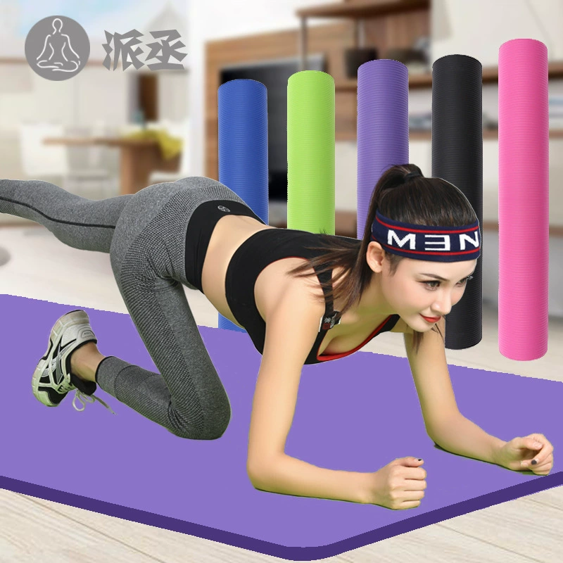 Производители Ковриков Для Йоги оптом расширяющийся и утолщенный Противоскользящий коврик для йоги фитнес спортивный коврик 15 мм различные цвета NBR