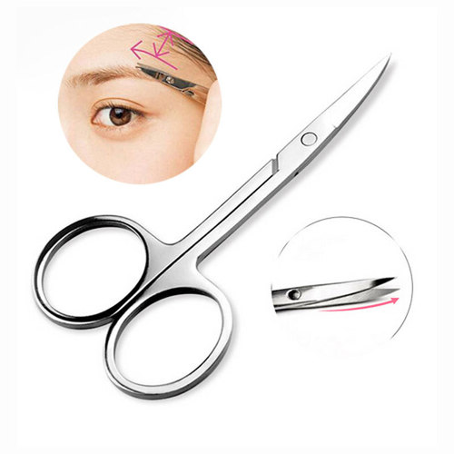 Stainless steel sanding A scissors, nose hair scissors and eyebrow trimming tools, double eyelid scissors, small elbow scissors, beauty tools