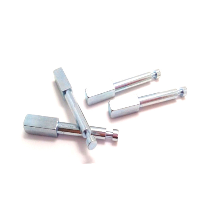 铁镀锌方型转轴  精密医疗四方插销轴 /铁镀锌异形销 非标来图