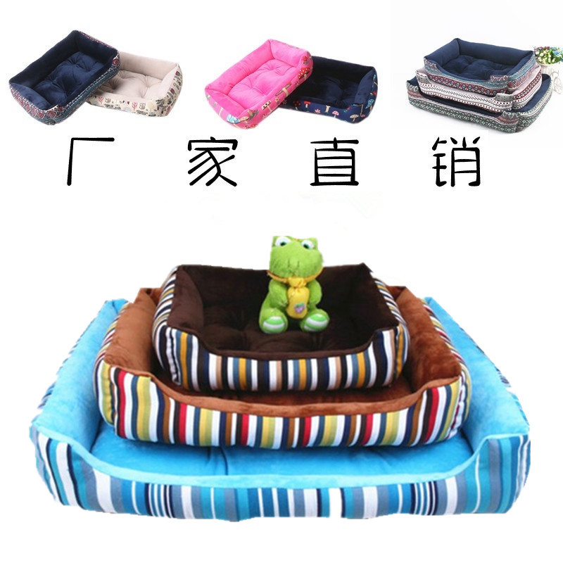 Spring and summer canvas kennel manufacturers sell Four Seasons general dog supplies wholesale teddy poodle golden retriever pet nest