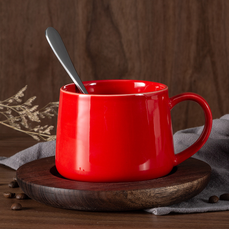 Tazas de cerámica originales tazas de café creativas tazas de agua con tazas de nuez grabadas logotipo