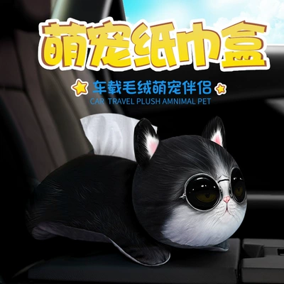 Car tissue box/set: tissue bag fixed sun visor