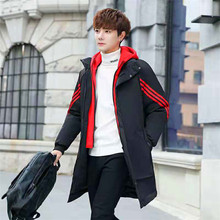 地摊赶集货源 冬季大码男装加厚保暖中长款棉衣 厂家库存尾货清仓