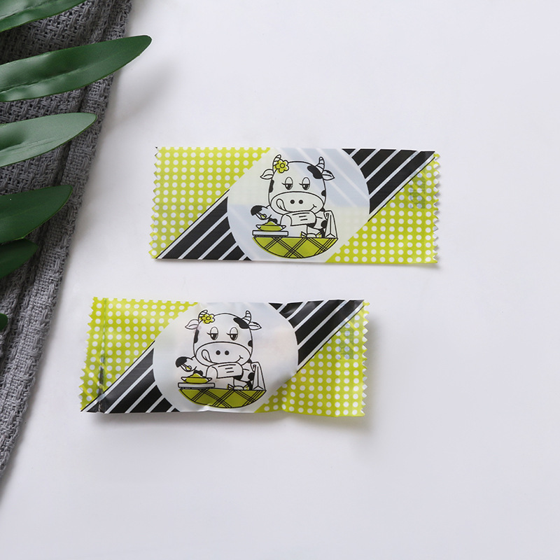 Directo de fábrica de embalaje para hornear turrón de embalaje de la leche del caramelo bolsa de embalaje interior máquina de plástico bolsa de sellado 200 Unids/pieza