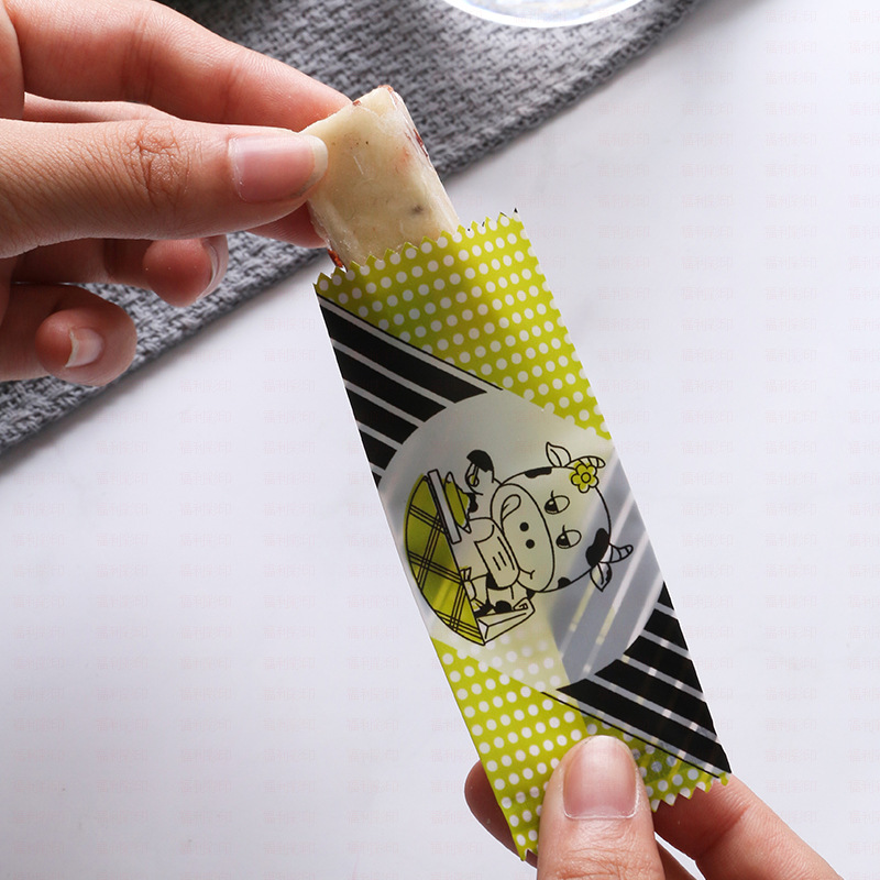 Directo de fábrica de embalaje para hornear turrón de embalaje de la leche del caramelo bolsa de embalaje interior máquina de plástico bolsa de sellado 200 Unids/pieza