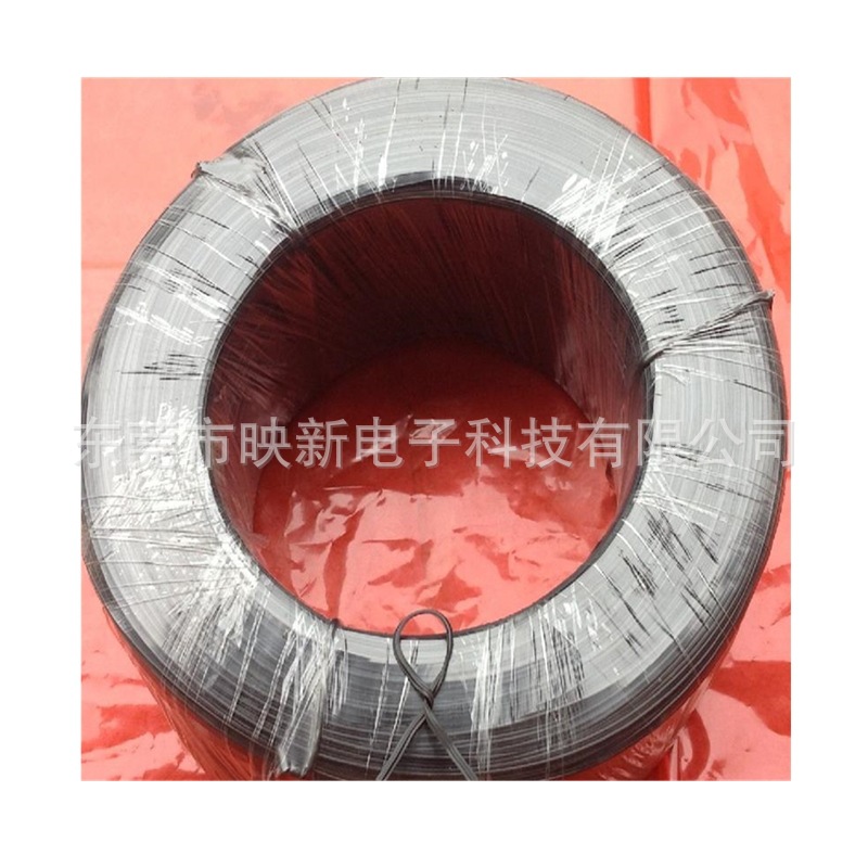 0.55扎线 环 保塑胶绑带 包胶铁芯扎带 1000米/卷   黑色扎丝