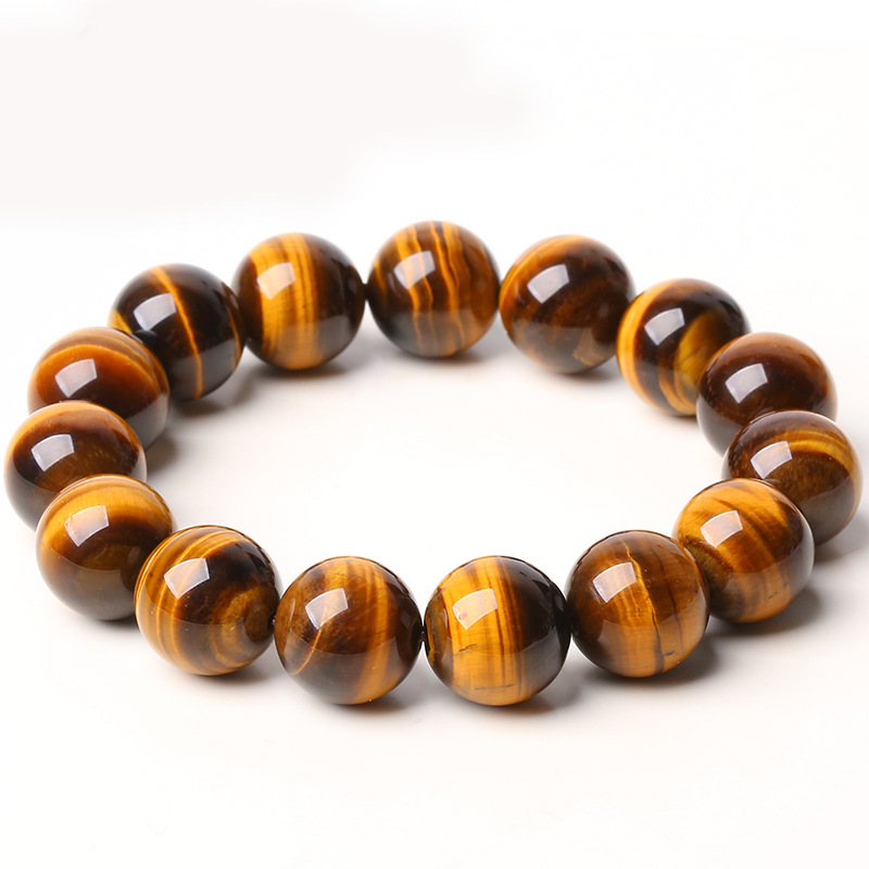 Natural Yellow Tiger Eye Stone Single Circle Round Bead Bracelet for Men and Women, Tiger Eye Stone String, Wood-Changing Stone, East China Sea Crystal 6-16 Wholesale Natural Yellow Tiger Eye Stone Single Circle Round Bead Bracelet for Men and Women, Tiger Eye Stone String, Wood-Changing Stone, East China Sea Crystal 6-16 Wholesale
