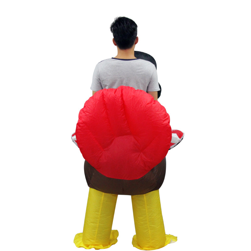 Amazon ebay explosión Día de Acción de Gracias Pavo inflado ropa creativa extraña montada de animales inflables ropa de baile directa